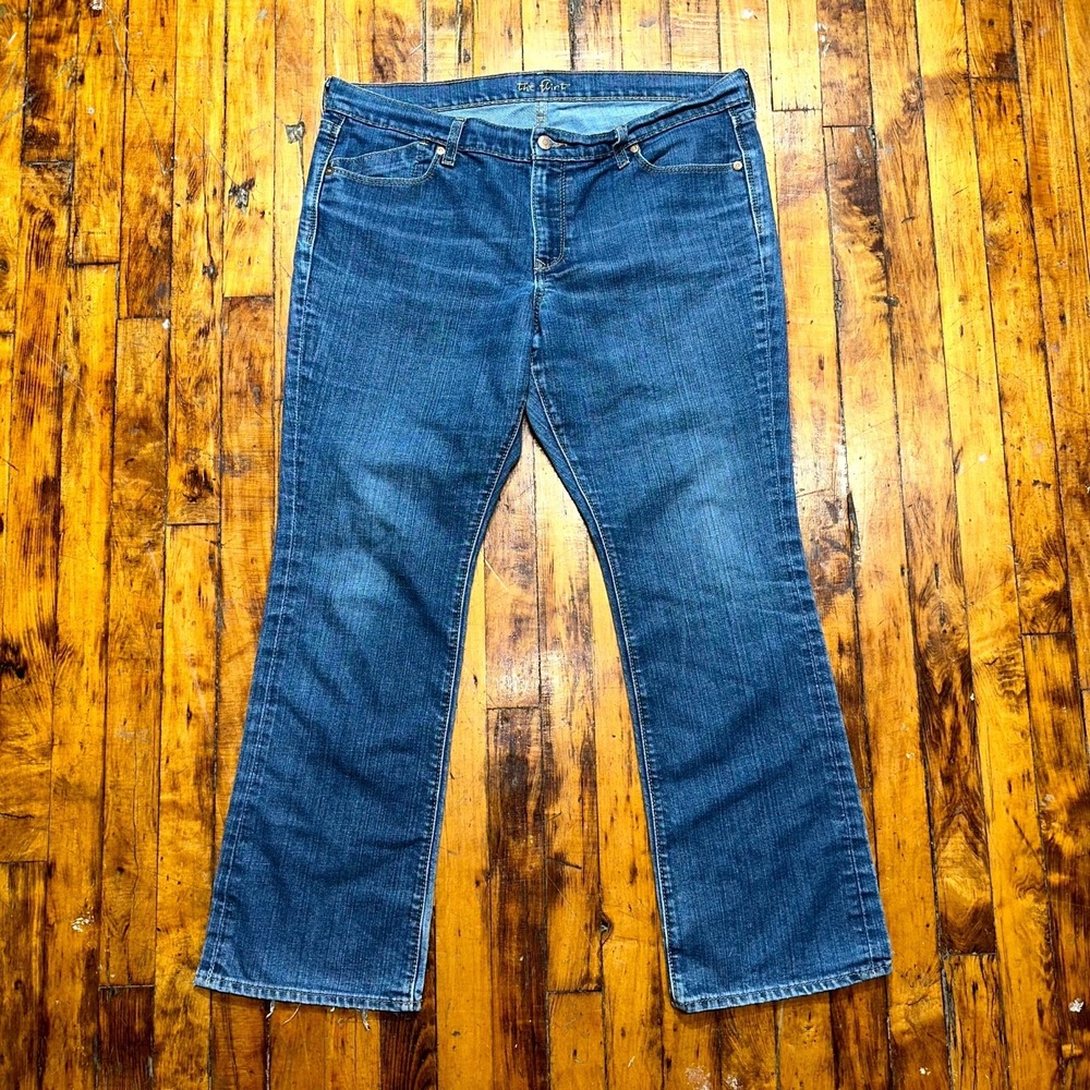The Flirt Bootcut Jeans Womens Size 16 Blue Denim Regular Fit Medium Wash Preppy